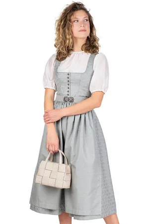 MARJO Dirndl Midi Dirndl 2tlg. - MEDLINGEN - gletscher - Verkäufer: Alpenwahnsinn Tracht & Lifestyle