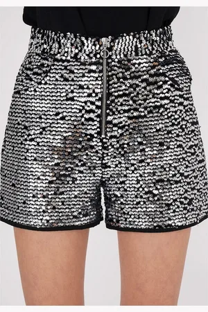 Fresh Lions Shorts Yara mit glitzerndem Paillettenbesatz