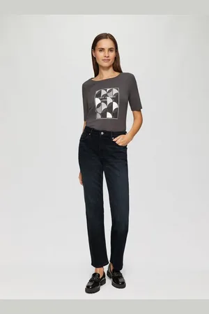 QS by s.Oliver 5-Pocket-Jeans Jeans Karolin / Regular Fit / Mid Rise / Straight Leg - Verkäufer: