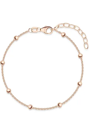 Materia Armband Kugelarmband vergoldet SA-88-Roségold, 925 Sterling Silber, größenverstellbar - Verkäufer: Schmuck