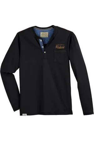 Redfield Langarmshirt XXL Henley-Longsleeve Print - Verkäufer: bigtex