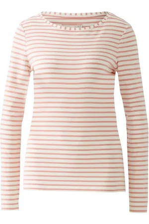 Oui Langarmshirt SUMIKO Langarmshirt elastische Cotton-Modalmischung - Verkäufer: