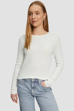 QS by s.Oliver Langarmshirt Slim Fit Langarmshirt mit Ajourmuster - Verkäufer: s.Oliver