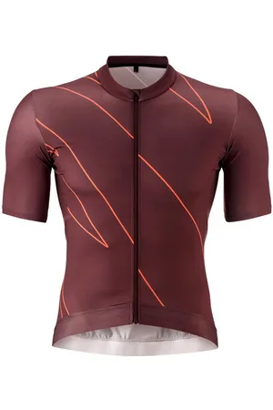 Gonso Radtrikot Road Jersey Print M Herren Fahrradtrikot kurzarm, Full-Zip Trikot, Rückentasche, Slim Fit