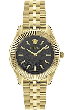 VERSACE Quarzuhr GRECA TIME LADY 30 mm VE9CA0424, Armbanduhr, Damenuhr, Saphirglas, Swiss Made, analog