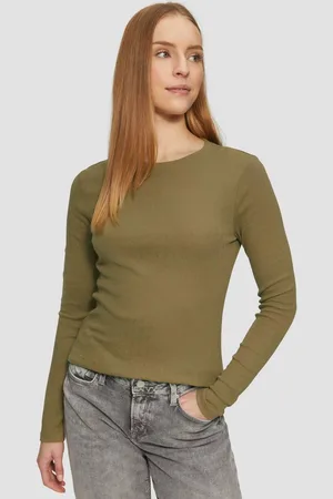 QS by s.Oliver Langarmshirt Slim Fit Langarmshirt mit Ajourmuster - Verkäufer: s.Oliver