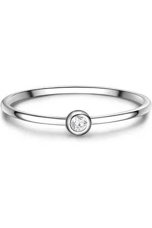 Glanzstücke Solitärring GSM239 (1-tlg), aus Sterling Silber
