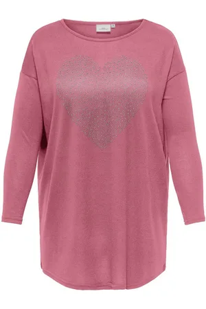 ONLY Langarmshirt CARALBA LS LONG TOP JRS mit Glitzernieten