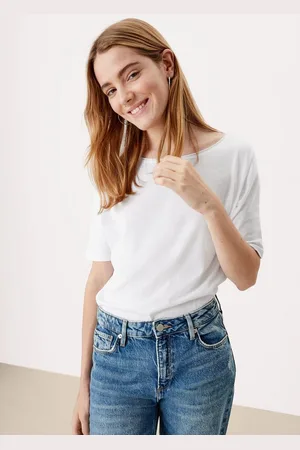 QS by s.Oliver Kurzarmshirt Jerseyshirt aus Baumwollmix - Verkäufer: s.Oliver