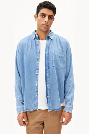 Armedangels Langarmhemd GAVRAA Herren Jeanshemd aus Bio-Baumwoll Mix (1-tlg., Relaxed Fit) Relaxed Fit - Verkäufer: