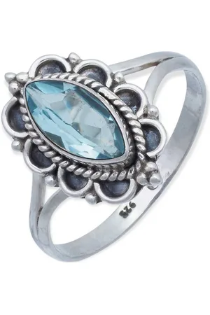 mantraroma Silberring MALUHIA aus 925 Silber mit Topas (Ring mit Schmuckbeutel), Damenring aus 925er Silber - Verkäufer: