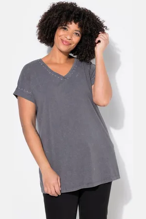 Angel of Style T-Shirt T-Shirt Komfort Fit Ziernieten - Verkäufer: Popken Fashion Group