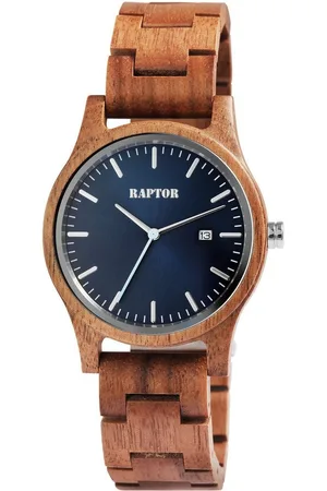 Raptor Quarzuhr Malte mit Holzarmband, 3 ATM, inkl. Geschenkbox - Verkäufer: Shaghafi GmbH