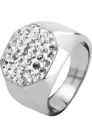 Akzent Fingerring Artura aus Edelstah, Simili, silberfarbig Gr. 60 - 70 (Einzeln), Damen Ring - Verkäufer: Shaghafi GmbH