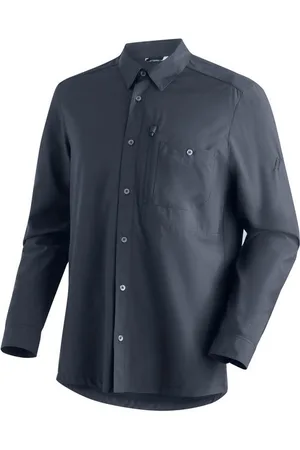 Maier Sports Funktionshemd Magos L/S M Herren Hemd langarm, atmungsaktives Freizeithemd, Taillierter Schnitt