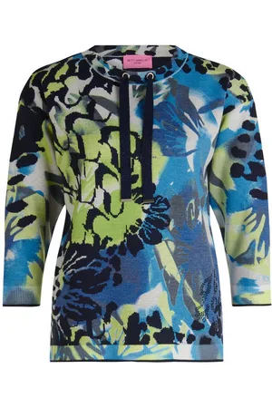 Betty Barclay Strickpullover Feinstrickpullover mit Leoprint (1-tlg) Druck