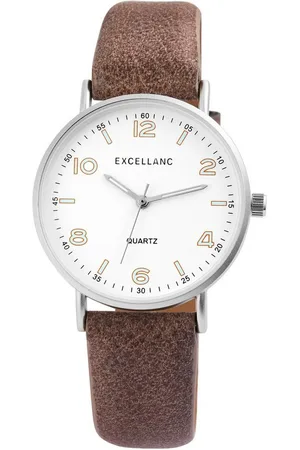 Excellanc Quarzuhr EX0354 Unisexuhr mit Band aus Lederimitat, Herrenuhr Lederimitat - Verkäufer: Shaghafi GmbH