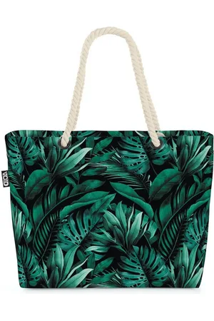 Void Strandtasche (1-tlg), Palmblätter Beach Bag Palmen Dschungel Tropen Safari Ur-Wald Palmen-B - Verkäufer: style3