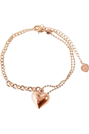 Akzent Armband Antonia Armband aus Edelstahl, Herzanhänger, silberfarben (Einzeln), Damen Armband - Verkäufer: Shaghafi GmbH