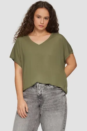 QS by s.Oliver Kurzarmshirt Longshirt aus Modalmix - Verkäufer: s.Oliver