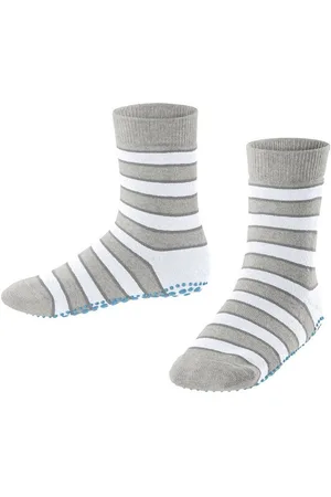 Falke Haussocken Simple Stripes (1-Paar) mit rutschhemmendem Noppendruck - Verkäufer: