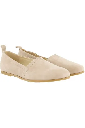 Ulla Popken Leder-Slipper Veloursleder flacher Absatz Weite H Ballerina - Verkäufer: Popken Fashion Group