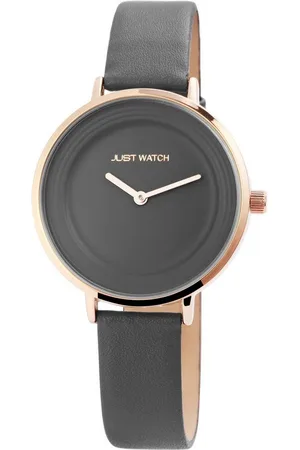 Just Watches Quarzuhr Ava Analog Damenuhr Echtlederband anthrazit - Verkäufer: Shaghafi GmbH