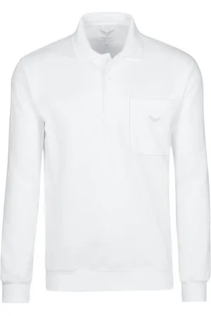 Trigema Sweatshirt Langarm Polo aus Sweat-Qualität