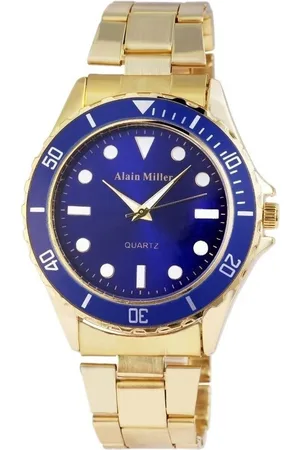 Alain Miller Quarzuhr AM0002 Herrenuhr mit Edelstahlarmband, Herrenuhr Edelstahl - Verkäufer: Shaghafi GmbH