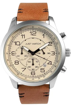 Just Watches Quarzuhr Atticus Herrenchronograph, Lederarmband, 5 ATM - Verkäufer: Shaghafi GmbH