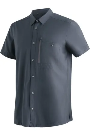 Maier Sports Funktionshemd Magos S/S M Herren Hemd kurzarm, atmungsaktives Freizeithemd, Taillierter Schnitt