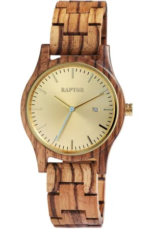 Raptor Quarzuhr Malte mit Holzarmband, 3 ATM, inkl. Geschenkbox - Verkäufer: Shaghafi GmbH