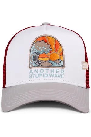 COASTAL Trucker Cap HFT Stupid Wave Trucker Cap White/Grey (Basecap, Meshcap, Trucker Kappe) - Verkäufer: stuff-style
