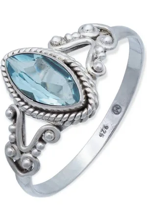 mantraroma Silberring NOBALA aus 925 Silber mit Topas (Ring mit Schmuckbeutel), Damenring aus 925er Silber - Verkäufer: