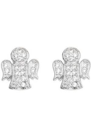 AMEN Ohrring-Set Original silver earrings with zircons Angels EA - Verkäufer: Peach-Online-Mall