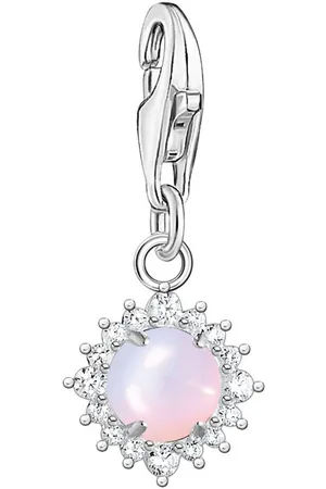 Thomas Sabo Charm-Einhänger Stein, 1866-166-7, mit Glas-Keramik Stein, Zirkonia (synth)