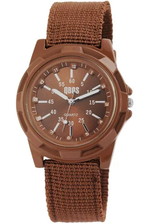 QBOS Quarzuhr QB0015 Herrenuhr mit Textilarmband, dunkelrot, Herrenuhr Textil - Verkäufer: Shaghafi GmbH