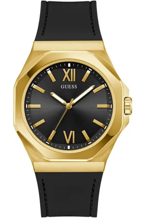 Guess Quarzuhr EMPEROR GW0850G2, Armbanduhr, Herrenuhr, Silikonarmband, Geschenkidee, analog