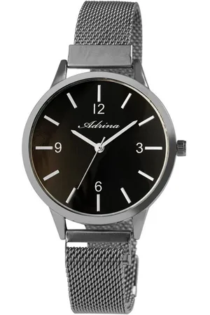 Adrina Quarzuhr AR0036 Damenuhr mit Edelstahl-Milanesearmband, Damenuhr Edelstahl - Verkäufer: Shaghafi GmbH