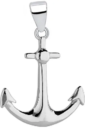 Goldene Hufeisen Kettenanhänger Silber Anker Anhänger 925 Sterling Maritim Echtschmuck, Anker Silberschmuck für Damen und Herren - Verkäufer: