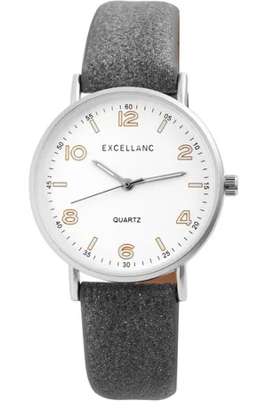 Excellanc Quarzuhr EX0354 Unisexuhr mit Band aus Lederimitat, Herrenuhr Lederimitat - Verkäufer: Shaghafi GmbH