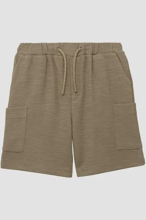 QS by s.Oliver Leggings Strukturierte Bermuda im Loose Fit angedeuteter Tunnelzug - Verkäufer:
