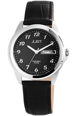 Just Watches Quarzuhr Garrick Just Herrenuhr mit Echtlederarmband, Saphirglas, 10 Bar - Verkäufer: Shaghafi GmbH