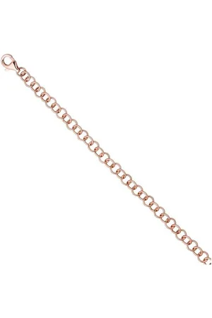 Jobo Armband, 925 Silber roségold vergoldet 19 cm