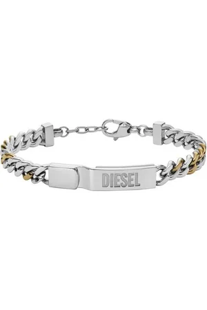 Diesel Armband Schmuck Edelstahl Armschmuck Panzerkette TWO-TONE