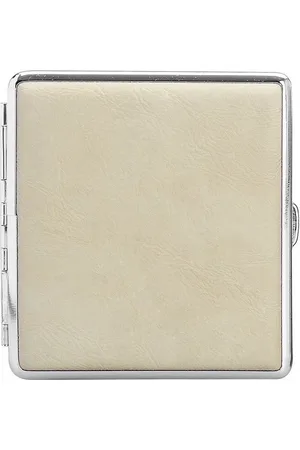 Champ Etui ZIGARETTENETUI für 20 Zigaretten Leder Etui Zigarettenbox 89 (Creme), Zigarettendose Dose Box Case - Verkäufer: ANIK-Shop