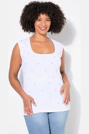 Angel of Style T-Shirt Rippshirt Slim Fit Ziersteinchen - Verkäufer: Popken Fashion Group