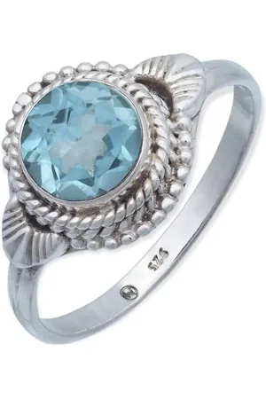 mantraroma Silberring MANAIA aus 925 Silber mit Topas (Ring mit Schmuckbeutel), Damenring aus 925er Silber - Verkäufer: