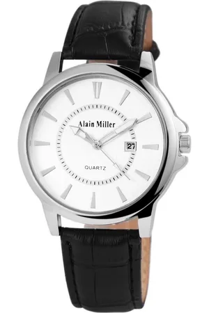 Alain Miller Quarzuhr AM0005 Herrenuhr mit Lederimitationsarmband, Herrenuhr Lederimitation - Verkäufer: Shaghafi GmbH