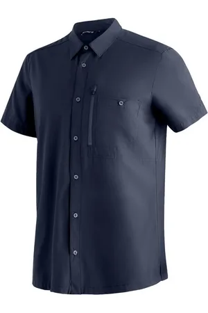 Maier Sports Funktionshemd Magos S/S M Herren Hemd kurzarm, atmungsaktives Freizeithemd, Taillierter Schnitt